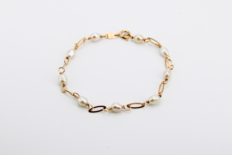 Pulsera de oro de 18k. de segunda mano. Joyería de ocasión | ROYALHYSTERIA