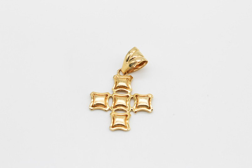 Cruz de oro de 18k. de segunda mano. Joyería de ocasión | ROYALHYSTERIA