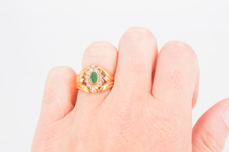 Anillo de oro de 18k. de segunda mano. Joyería de ocasión | ROYALHYSTERIA
