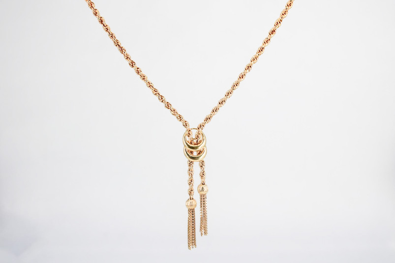 Collar de oro de 18k. de segunda mano. Joyería de ocasión | ROYALHYSTERIA