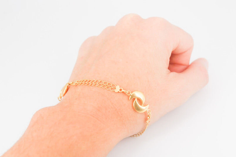 Pulsera de oro de 18k. de segunda mano. Joyería de ocasión | ROYALHYSTERIA