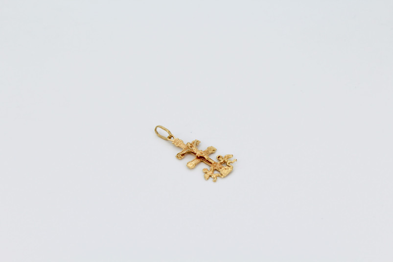 Cruz de oro de 18k. de segunda mano. Joyería de ocasión | ROYALHYSTERIA