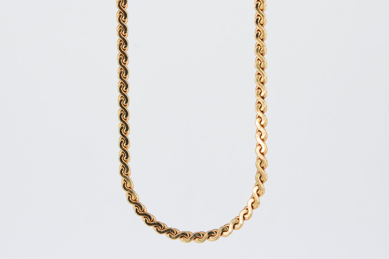 Gargantilla de oro de 18k. de segunda mano. Joyería de ocasión | ROYALHYSTERIA