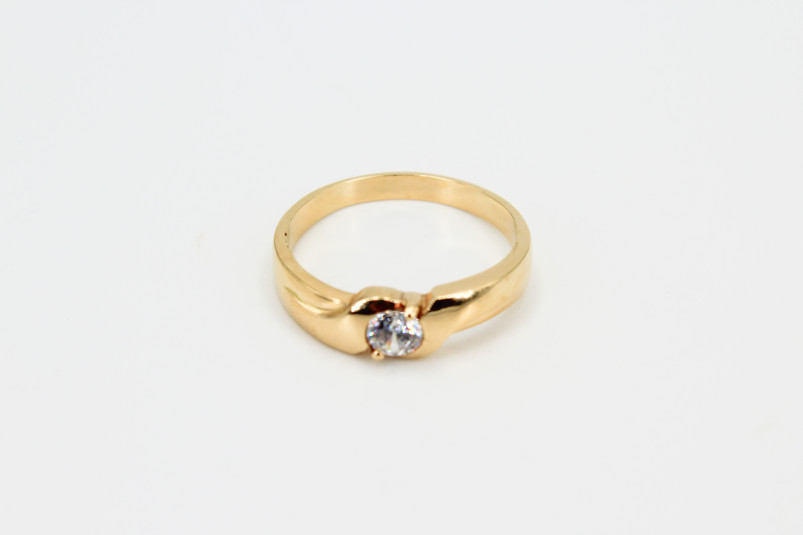 Solitario de oro de 18k. de segunda mano. Joyería de ocasión | ROYALHYSTERIA