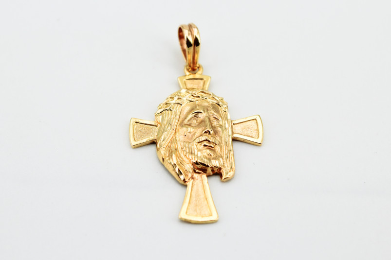 Cruz de oro de 18k. de segunda mano. Joyería de ocasión | ROYALHYSTERIA