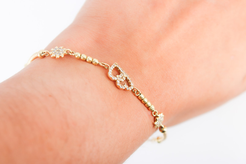 Pulsera de oro de 18k. de segunda mano. Joyería de ocasión | ROYALHYSTERIA