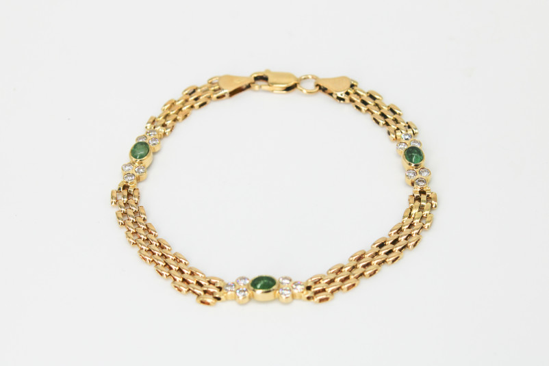 Pulsera de oro de 18k. de segunda mano. Joyería de ocasión | ROYALHYSTERIA