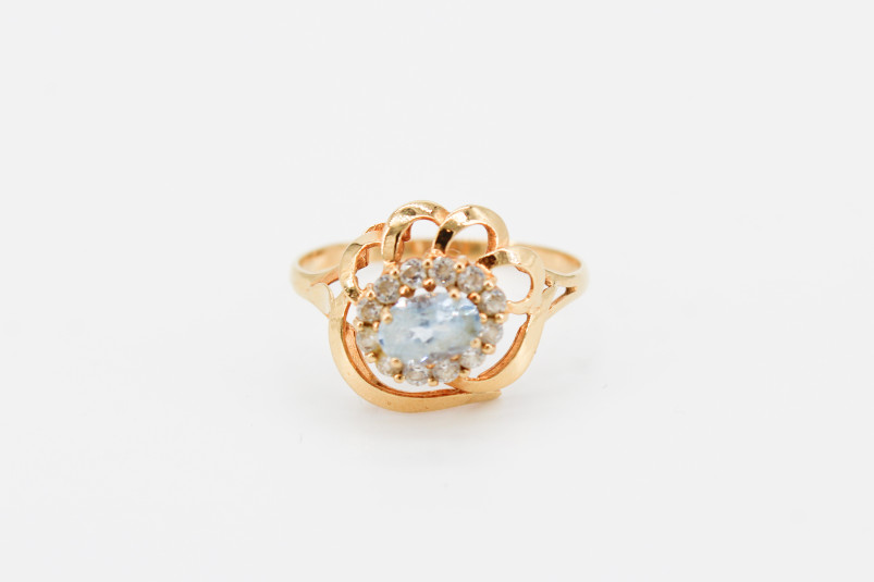 Solitario de oro de 18k. de segunda mano. Joyería de ocasión | ROYALHYSTERIA