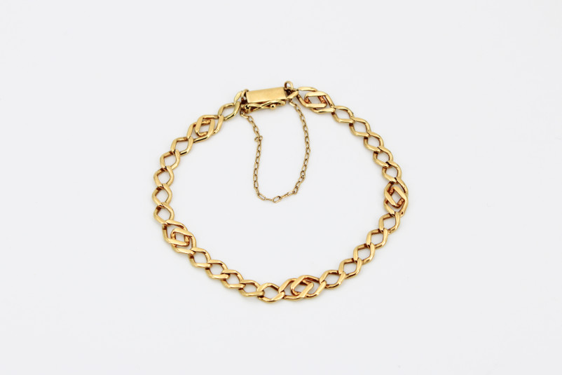 Pulsera de oro de 18k. de segunda mano. Joyería de ocasión | ROYALHYSTERIA