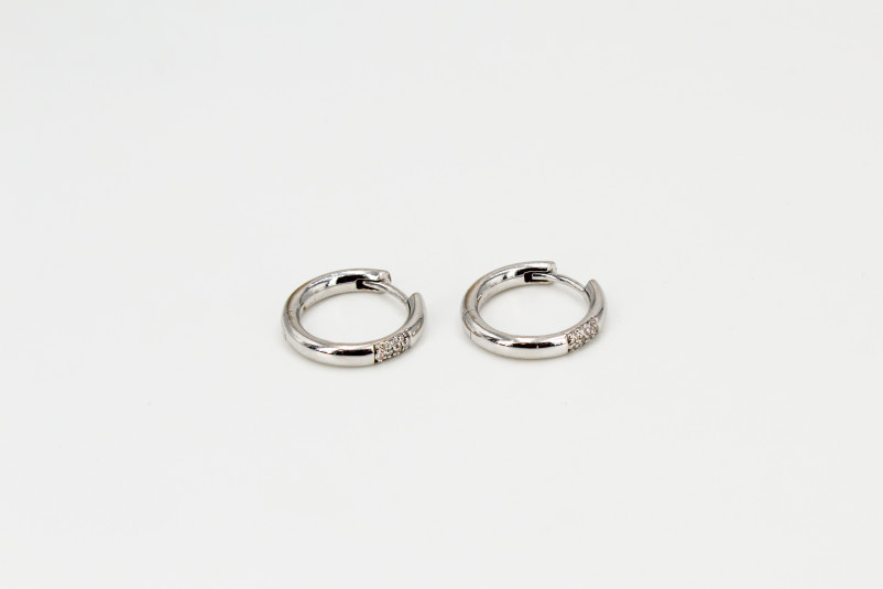 Aro de oro blanco de 18k. de segunda mano. Joyería de ocasión | ROYALHYSTERIA