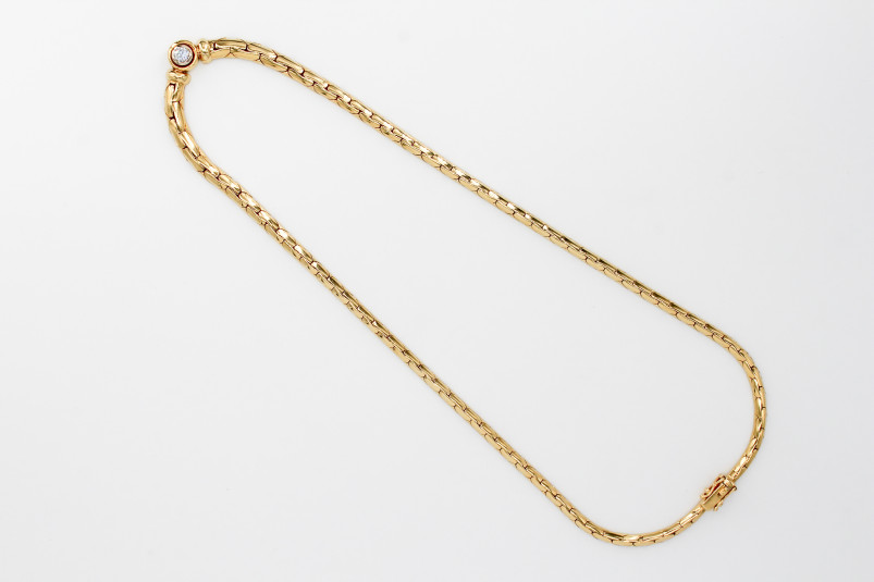 Gargantilla de oro de 18k. de segunda mano. Joyería de ocasión | ROYALHYSTERIA