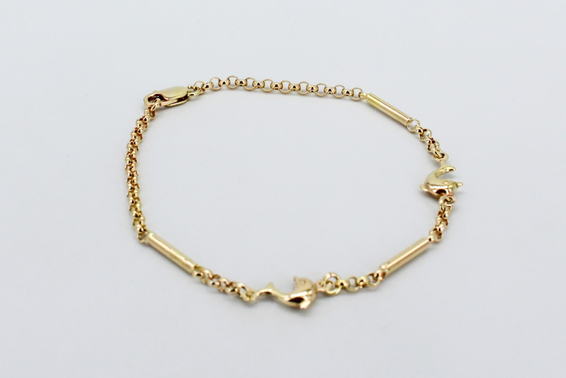Pulsera de oro de 18k. de segunda mano. Joyería de ocasión | ROYALHYSTERIA