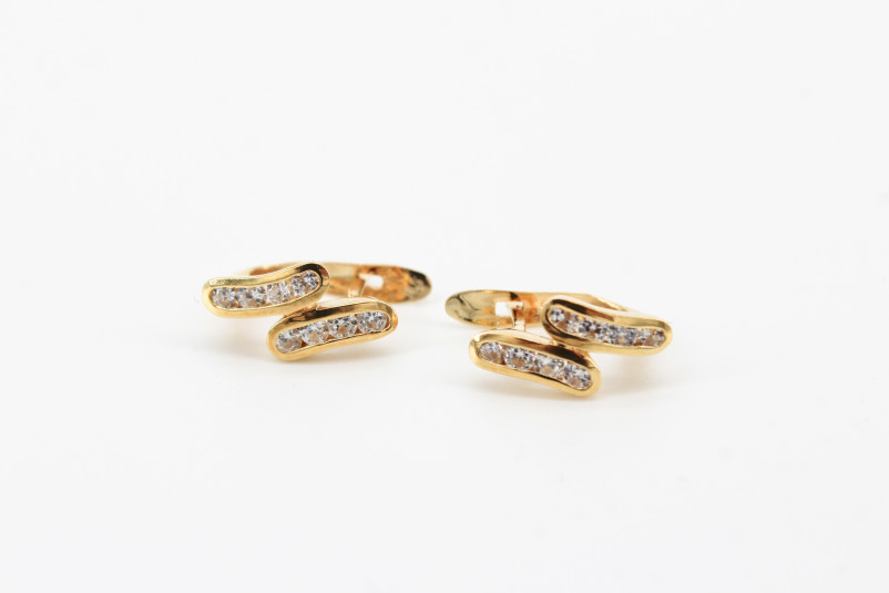 Pendiente de oro de 18k. de segunda mano. Joyería de ocasión | ROYALHYSTERIA