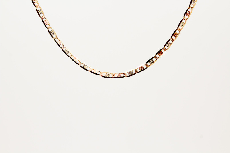 Cadena de oro combinado de 18k. de segunda mano. Joyería de ocasión | ROYALHYSTERIA