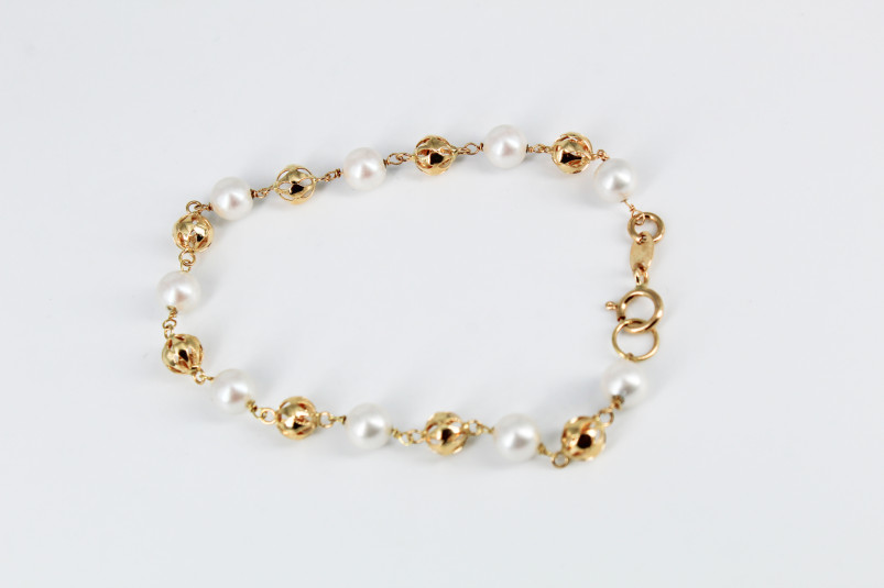 Pulsera de oro de 18k. de segunda mano. Joyería de ocasión | ROYALHYSTERIA