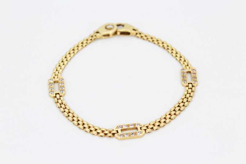 Pulsera de oro de 18k. de segunda mano. Joyería de ocasión | ROYALHYSTERIA