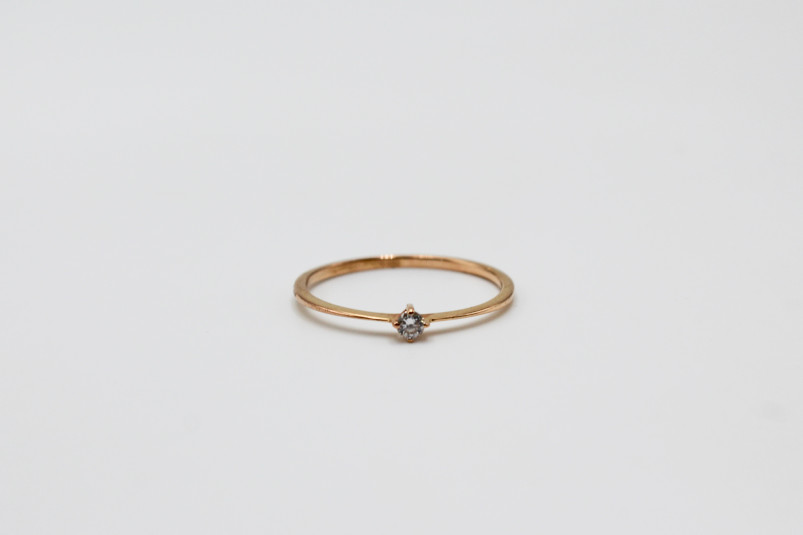 Solitario de oro de 18k. de segunda mano. Joyería de ocasión | ROYALHYSTERIA