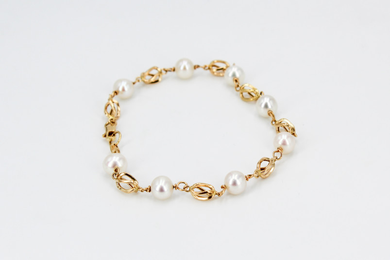 Pulsera de oro de 18k. de segunda mano. Joyería de ocasión | ROYALHYSTERIA