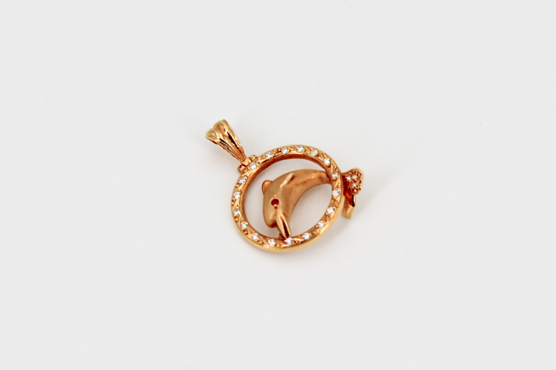 Colgante de oro de 18k. de segunda mano. Joyería de ocasión | ROYALHYSTERIA