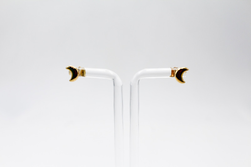 Pendiente de oro de 18k. de segunda mano. Joyería de ocasión | ROYALHYSTERIA