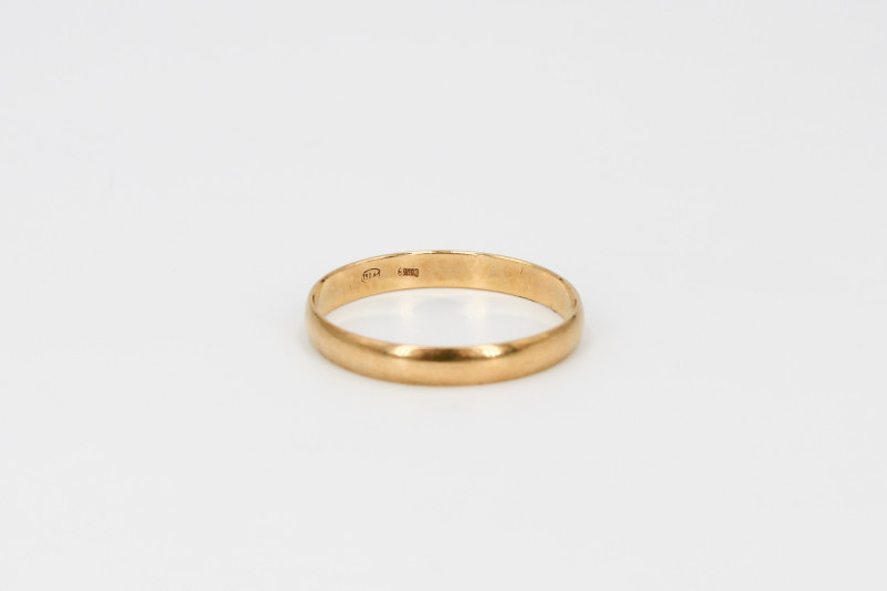 Alianza de oro de 18k. de segunda mano. Joyería de ocasión | ROYALHYSTERIA
