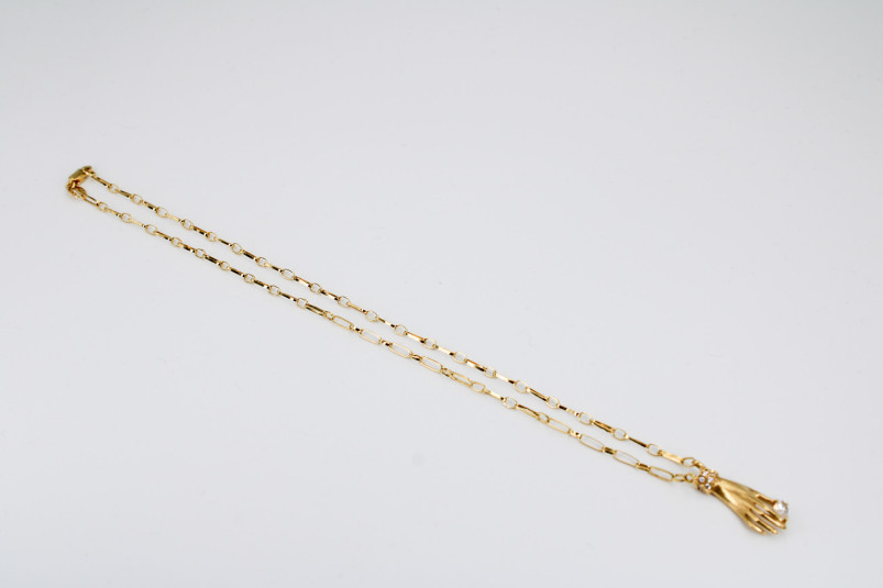 Gargantilla de oro de 18k. de segunda mano. Joyería de ocasión | ROYALHYSTERIA