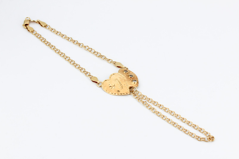Pulsera de dedo de oro de 18k. de segunda mano. Joyería de ocasión | ROYALHYSTERIA