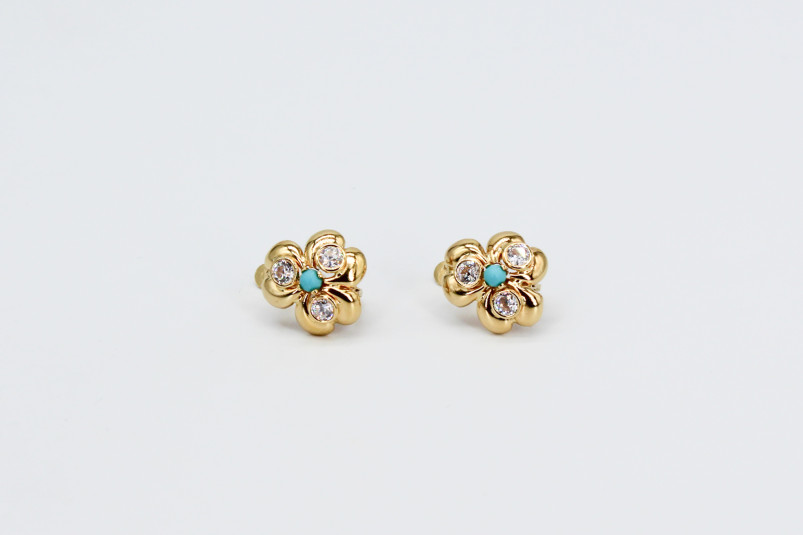 Pendiente de oro de 18k. de segunda mano. Joyería de ocasión | ROYALHYSTERIA