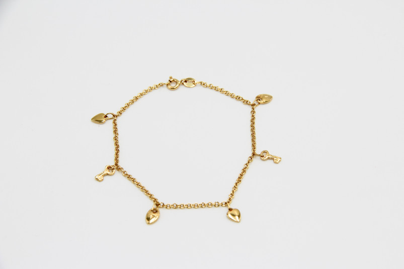 Pulsera de oro de 18k. de segunda mano. Joyería de ocasión | ROYALHYSTERIA