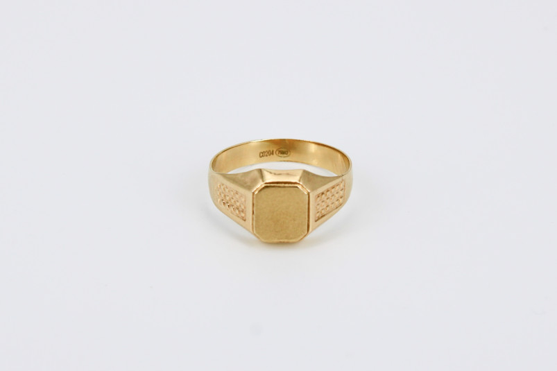 Sello de oro de 18k. de segunda mano. Joyería de ocasión | ROYALHYSTERIA