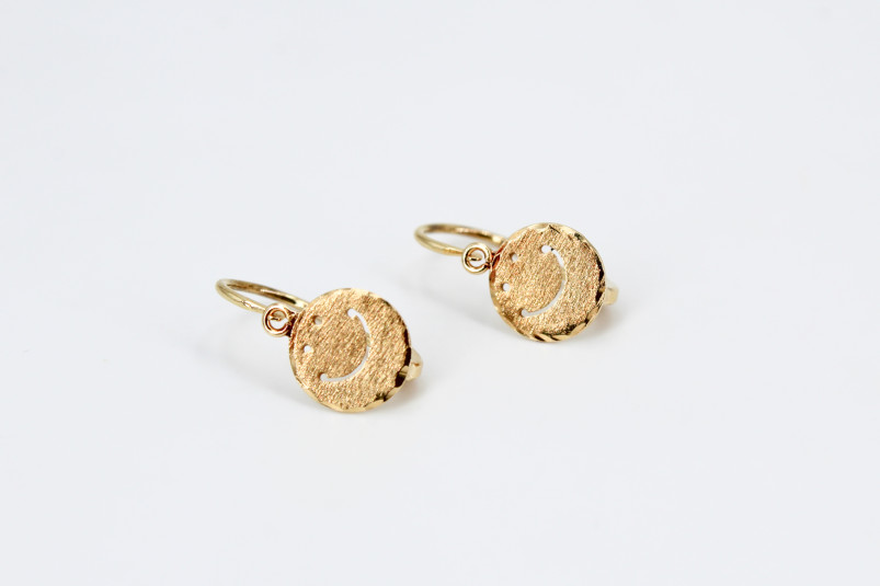 Pendiente de oro de 18k. de segunda mano. Joyería de ocasión | ROYALHYSTERIA