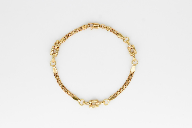 Pulsera de oro de 18k. de segunda mano. Joyería de ocasión | ROYALHYSTERIA