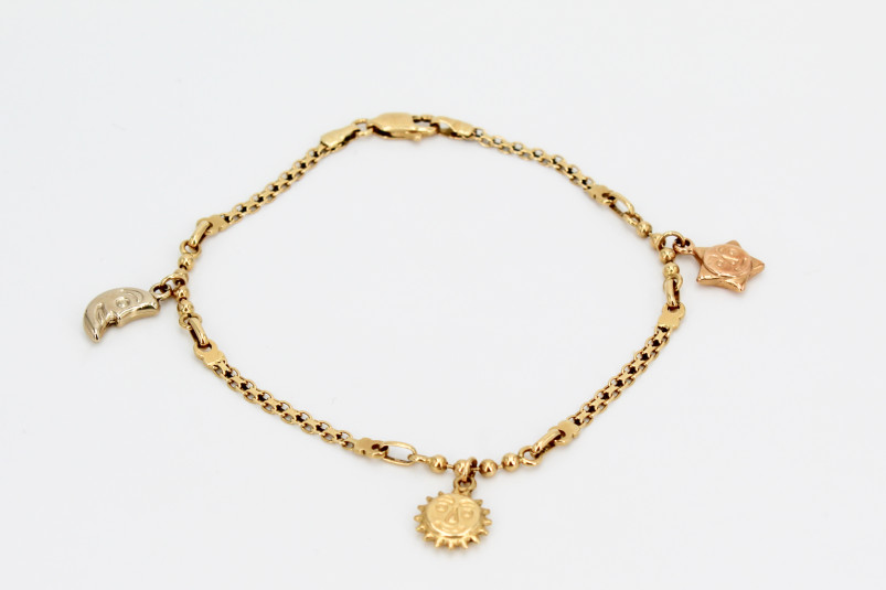 Pulsera de oro de 18k. de segunda mano. Joyería de ocasión | ROYALHYSTERIA