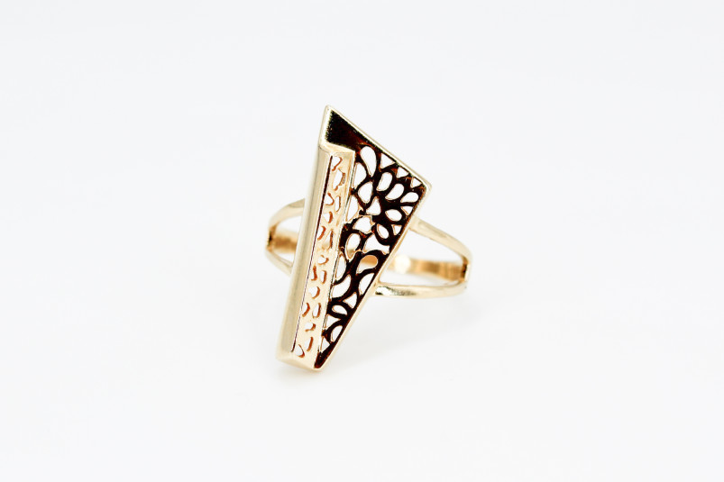 Anillo de oro de 14k. de segunda mano. Joyería de ocasión | ROYALHYSTERIA