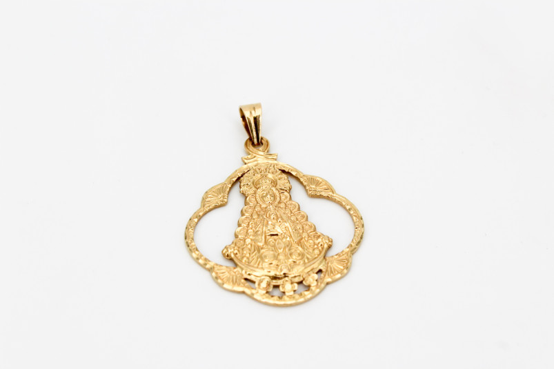 Medalla de oro de 18k. de segunda mano. Joyería de ocasión | ROYALHYSTERIA