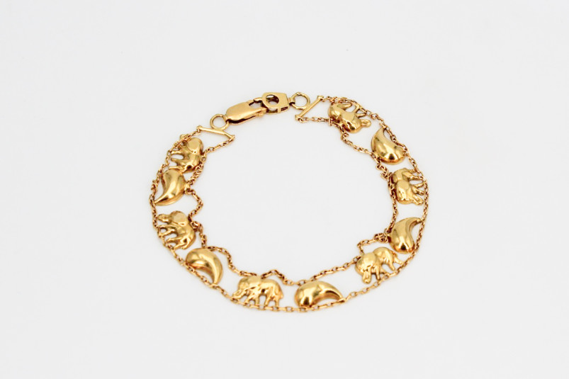 Pulsera de oro de 18k. de segunda mano. Joyería de ocasión | ROYALHYSTERIA