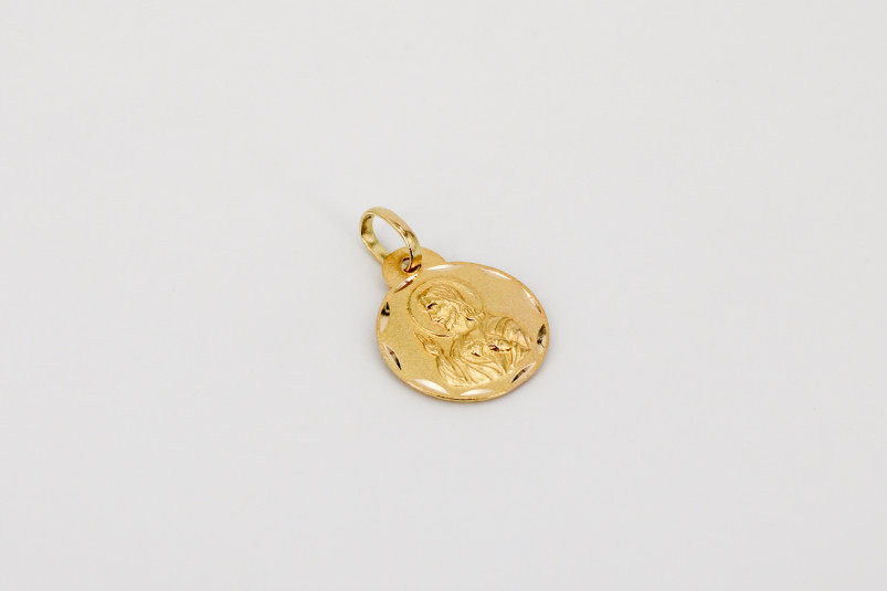 Medalla de oro de 18k. de segunda mano. Joyería de ocasión | ROYALHYSTERIA