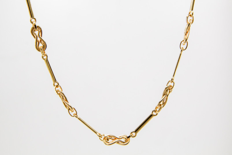 Gargantilla de oro de 18k. de segunda mano. Joyería de ocasión | ROYALHYSTERIA