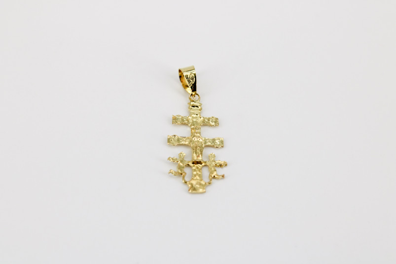 Cruz de oro de 18k. de segunda mano. Joyería de ocasión | ROYALHYSTERIA
