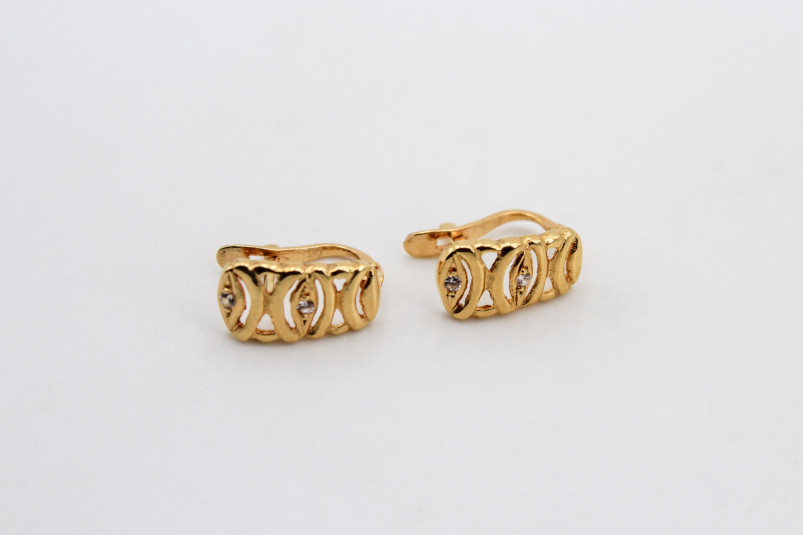 Pendiente de oro de 18k. de segunda mano. Joyería de ocasión | ROYALHYSTERIA