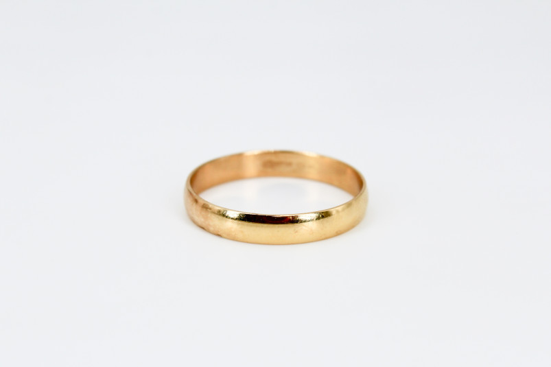 Alianza de oro de 18k. de segunda mano. Joyería de ocasión | ROYALHYSTERIA
