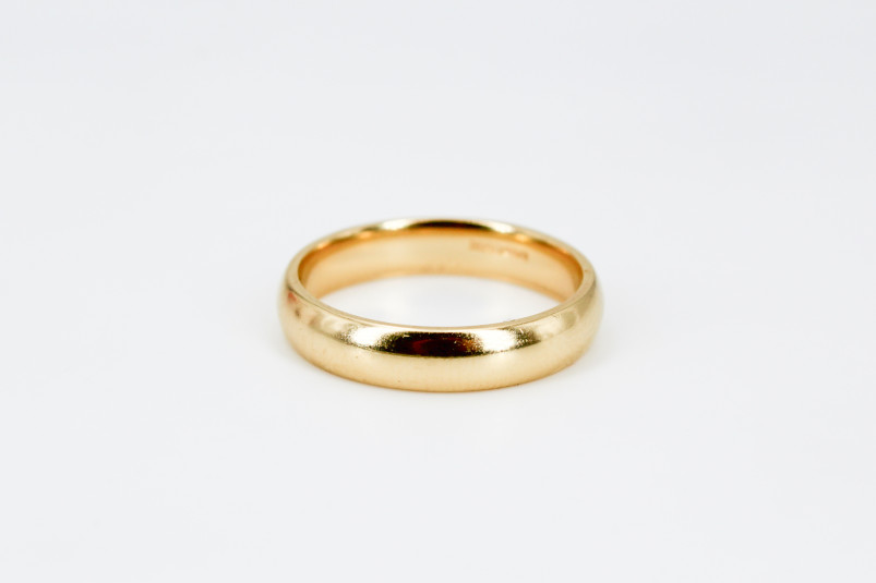 Alianza de oro de 18k. de segunda mano. Joyería de ocasión | ROYALHYSTERIA