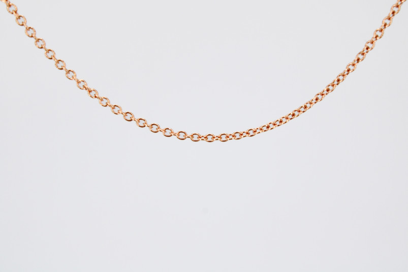 Cadena de oro rosa de 18k. de segunda mano. Joyería de ocasión | ROYALHYSTERIA