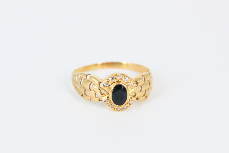 Anillo de oro de 18k. de segunda mano. Joyería de ocasión | ROYALHYSTERIA