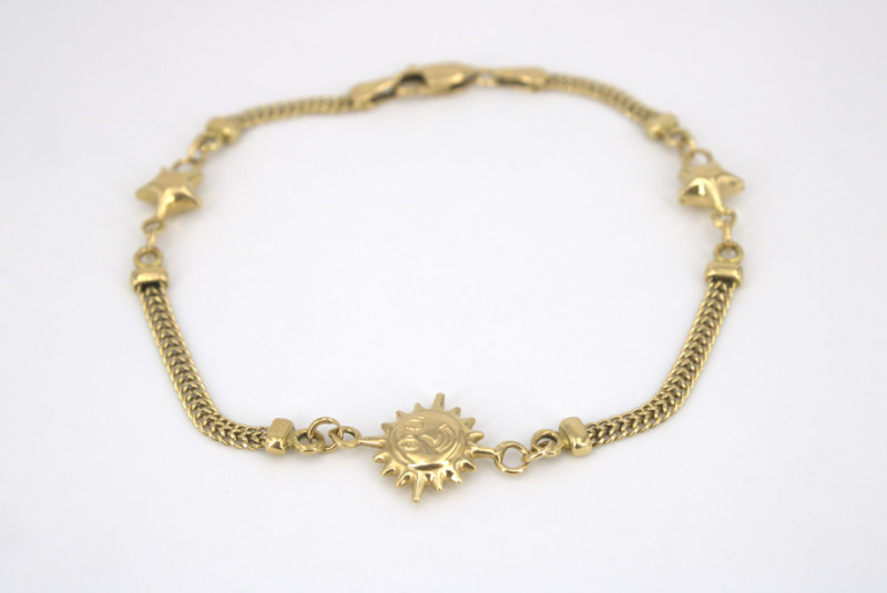 Pulsera de oro de 18k. de segunda mano. Joyería de ocasión | ROYALHYSTERIA