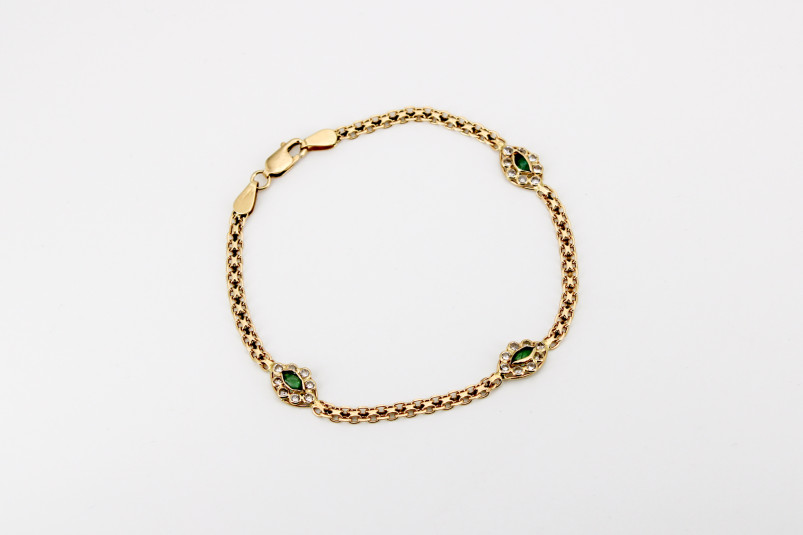Pulsera de oro de 18k. de segunda mano. Joyería de ocasión | ROYALHYSTERIA