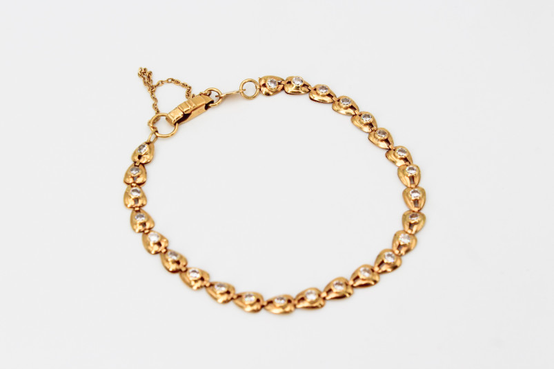 Pulsera de oro de 18k. de segunda mano. Joyería de ocasión | ROYALHYSTERIA
