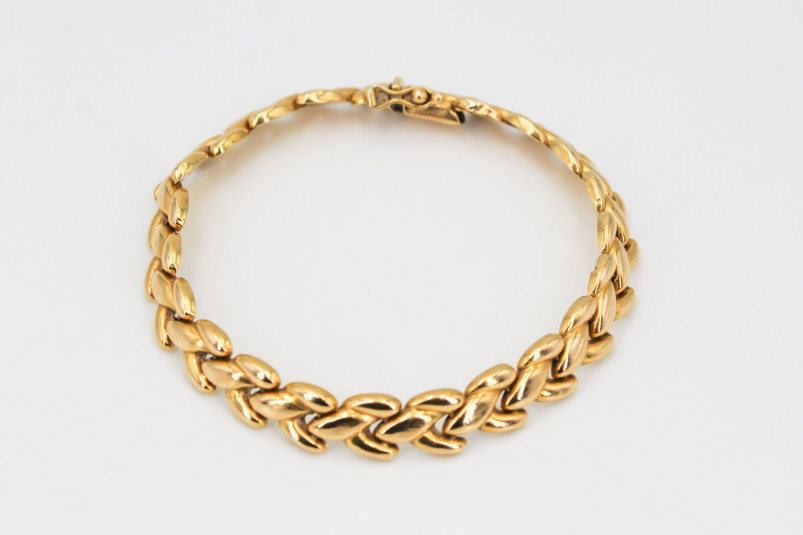 Pulsera de oro de 18k. de segunda mano. Joyería de ocasión | ROYALHYSTERIA