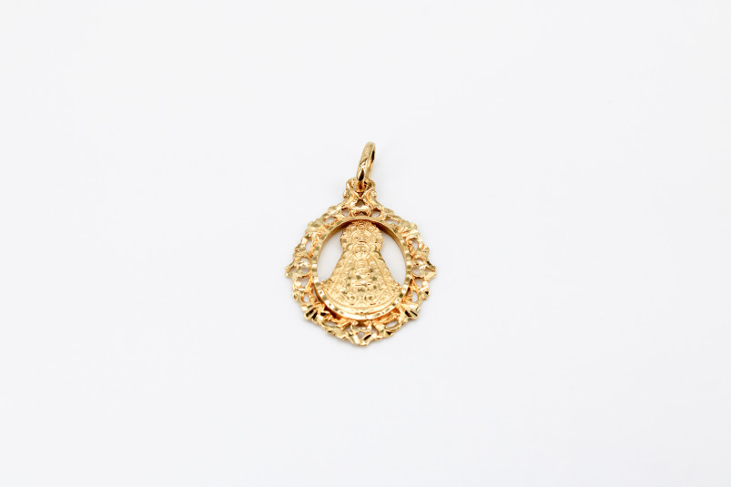 Medalla de oro de 18k. de segunda mano. Joyería de ocasión | ROYALHYSTERIA