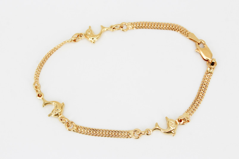 Pulsera de oro de 18k. de segunda mano. Joyería de ocasión | ROYALHYSTERIA